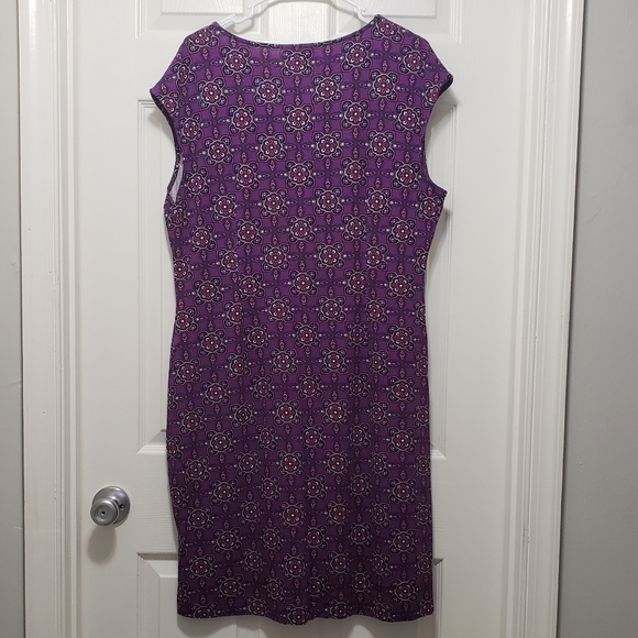 Purple Patterned Dress - Picture 4 of 4